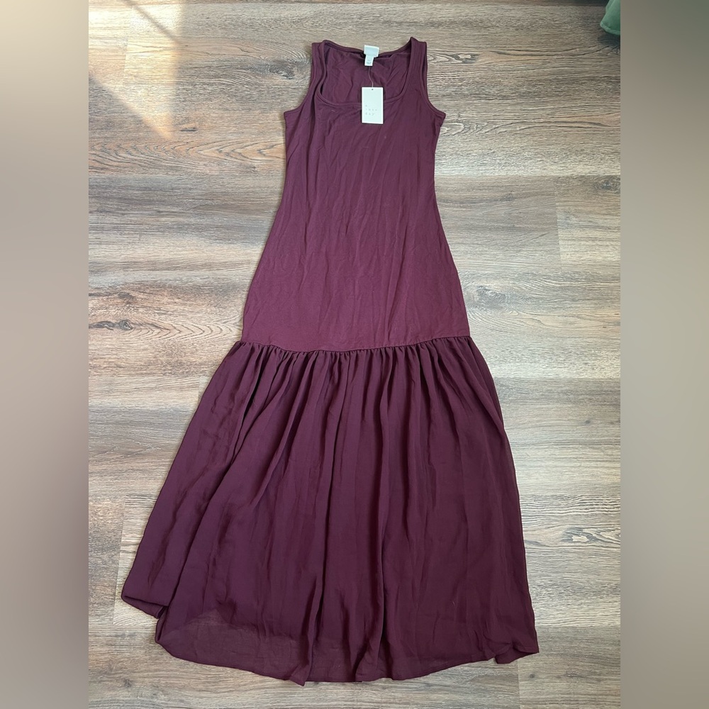 A New Day Deep Purple Maroon Maxi Dress XS